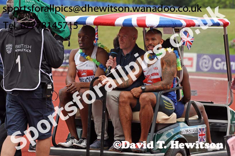 Mens 100 metres, British Championships, Birmingham. Photo: David T. Hewitson/Sports for All Pics